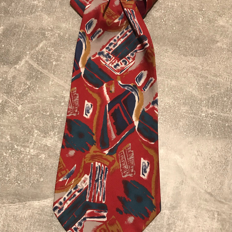 Foulard cravate vintage multicolore