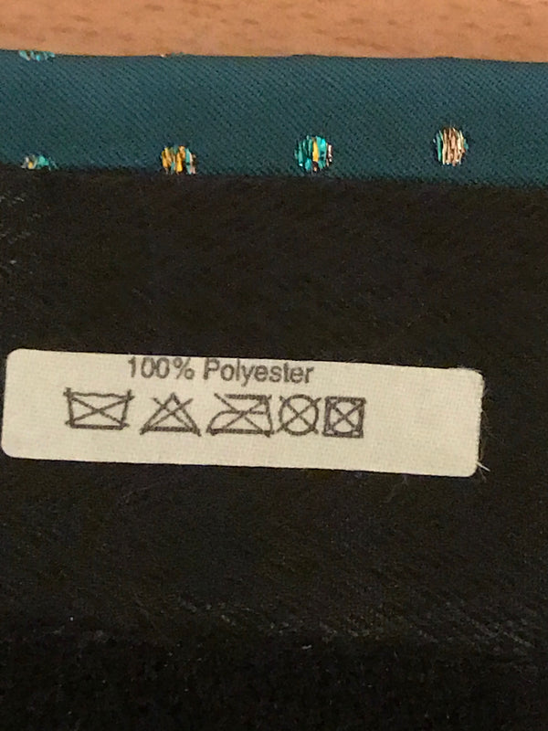Vintage Kummerbund schwarz/grün mit Schleife und Ziertuch Gr.M - Gr.XXL