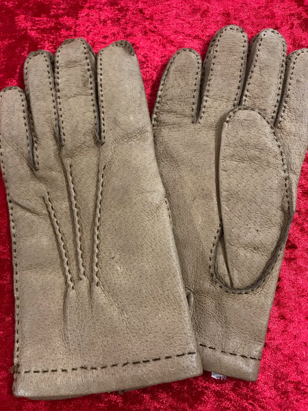 Gants en cuir, marron clair