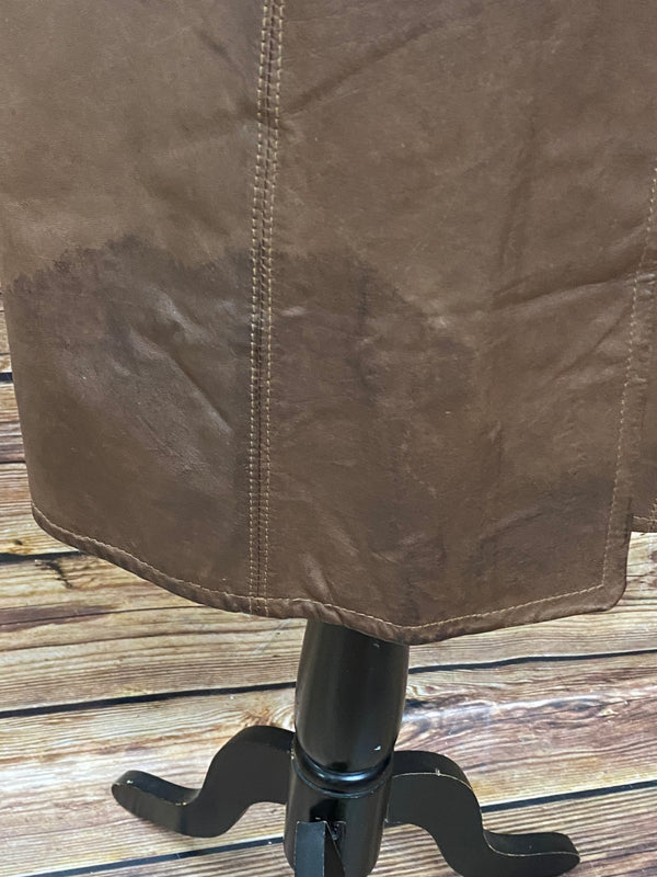 Vintage Ledermantel Gr. 36 – Klassisches Braun
