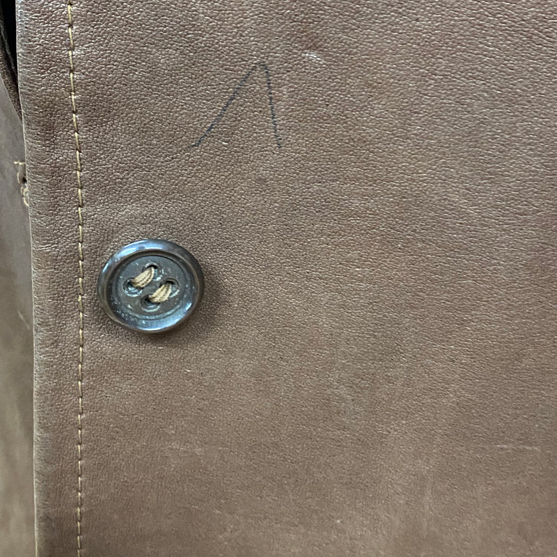 Vintage Ledermantel Gr. 36 – Klassisches Braun