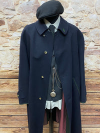 Manteau traditionnel, manteau loden bleu foncé taille 26 