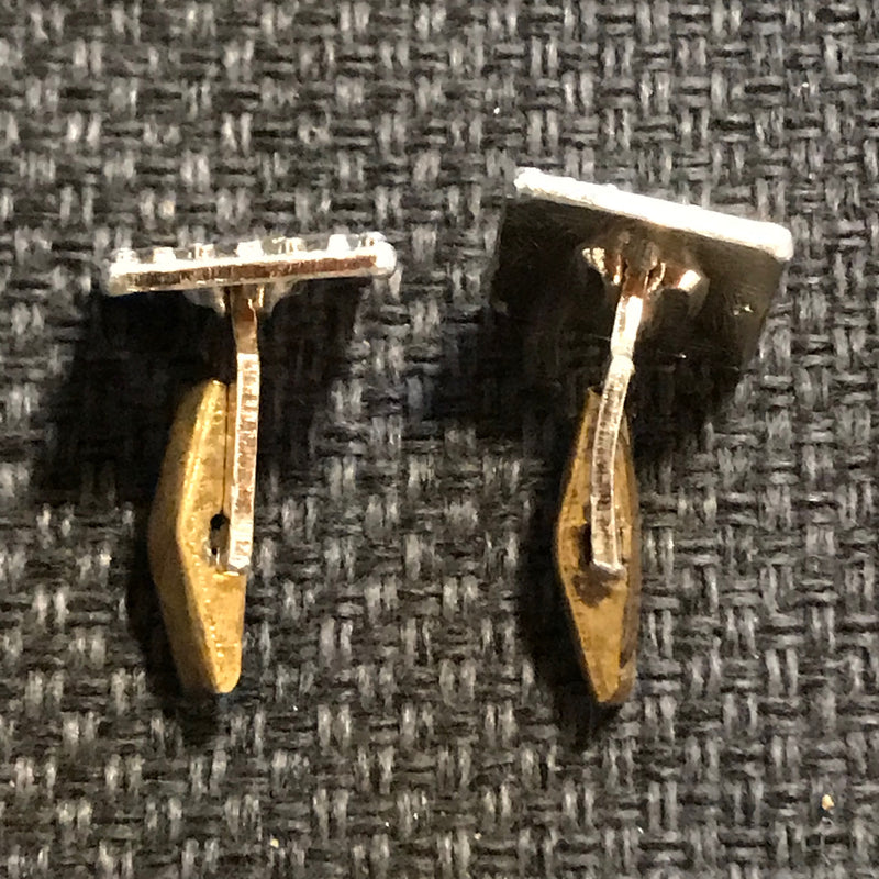 Manschettenknöpfe silber mit gold