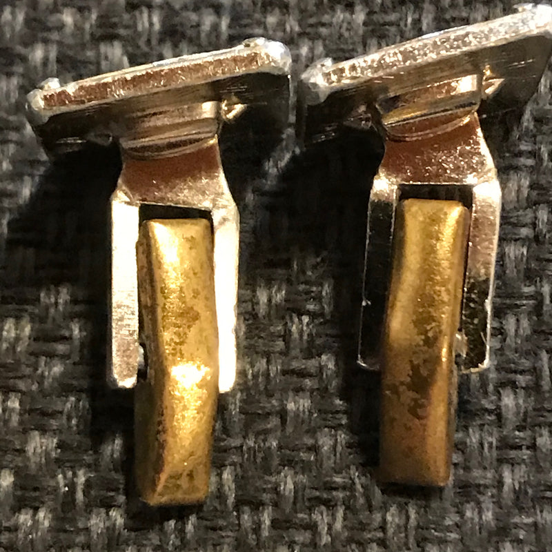 Manschettenknöpfe silber mit gold