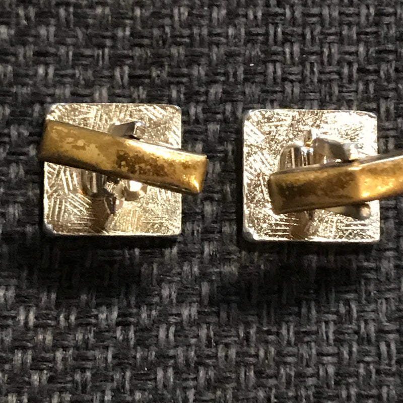 Manschettenknöpfe silber mit gold