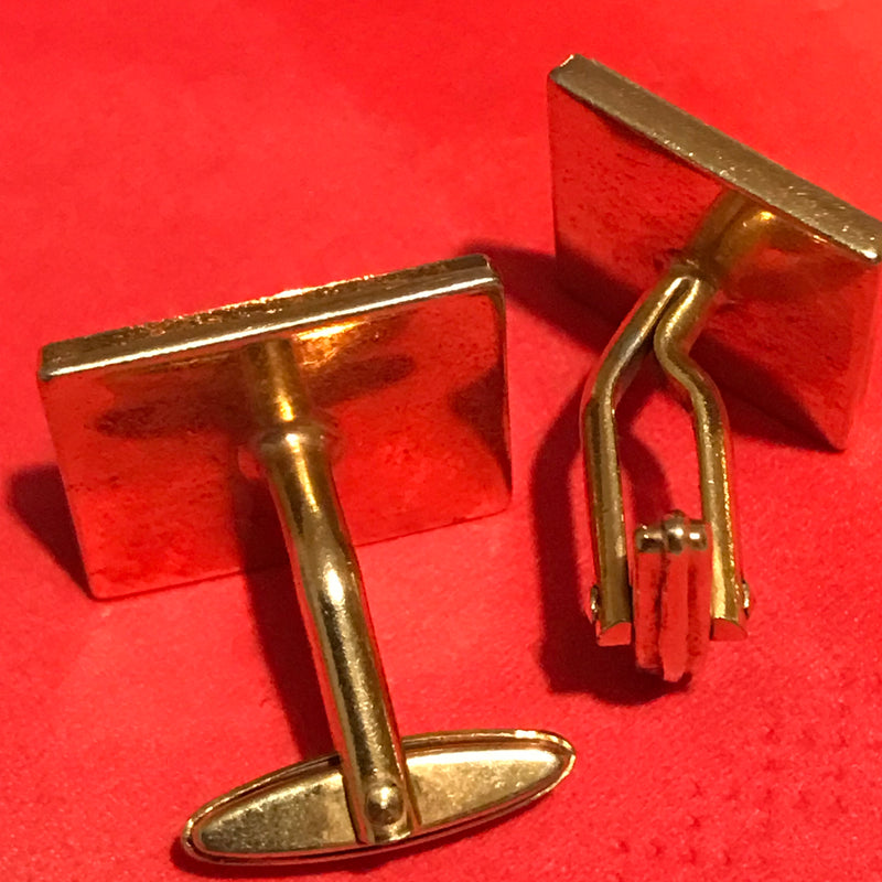 Vintage Manschettenknöpfe goldfarbend