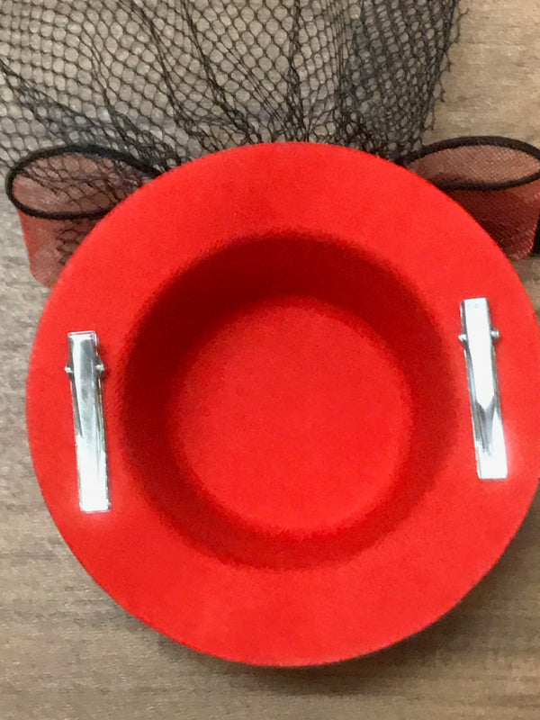 Steampunk Mini-Zylinder in rot Unikat