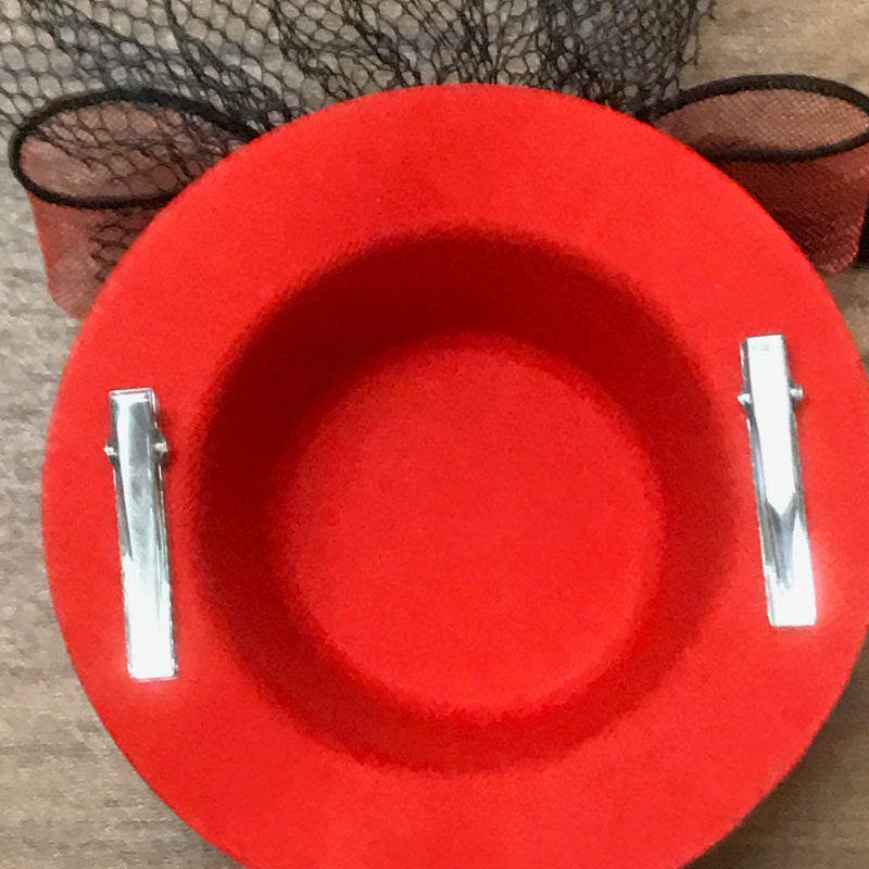 Steampunk Mini-Zylinder in rot Unikat