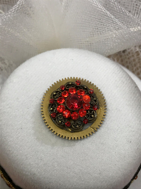 Mini-Zylinder Damen-Hut Steampunk weiß