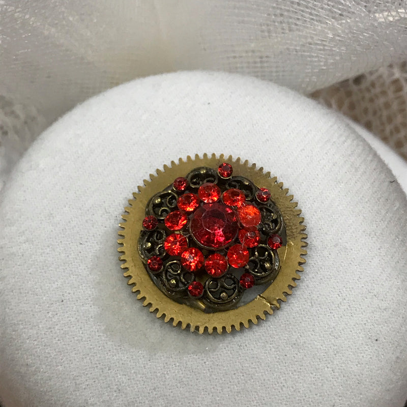 Mini-Zylinder Damen-Hut Steampunk weiß