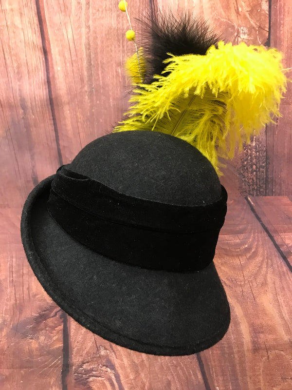 20er Jahre Glockenhut, Cloche, Miss Fisher Hut Gr.57 Unikat, Handmade