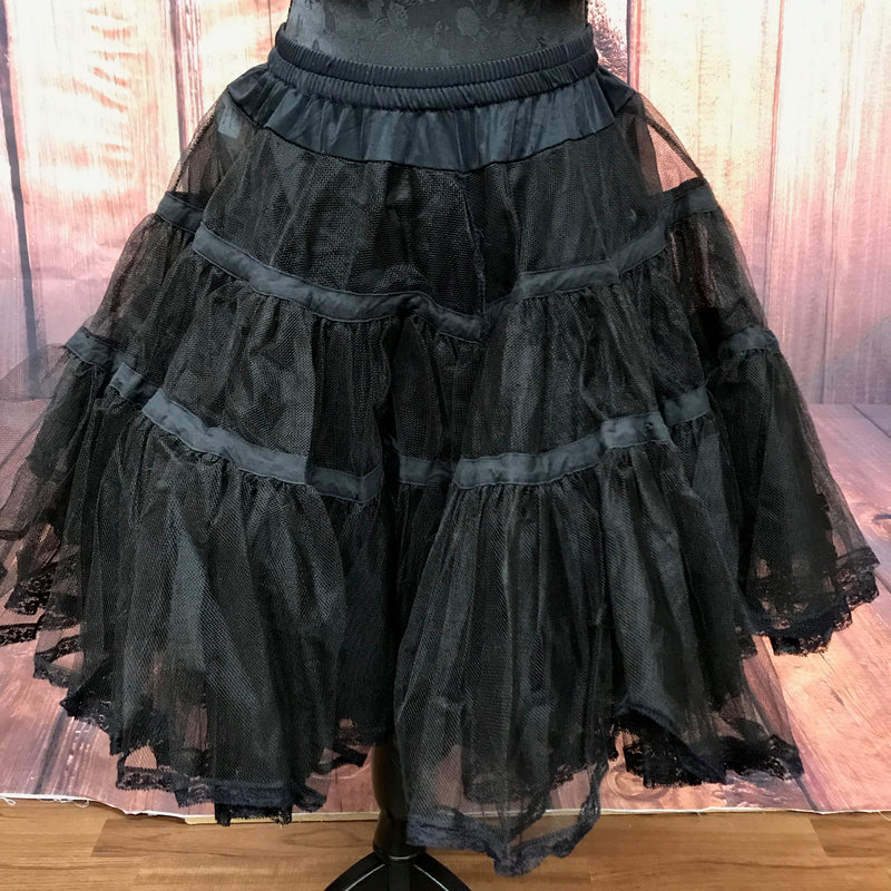 59er Jahre Petticoat in schwarz