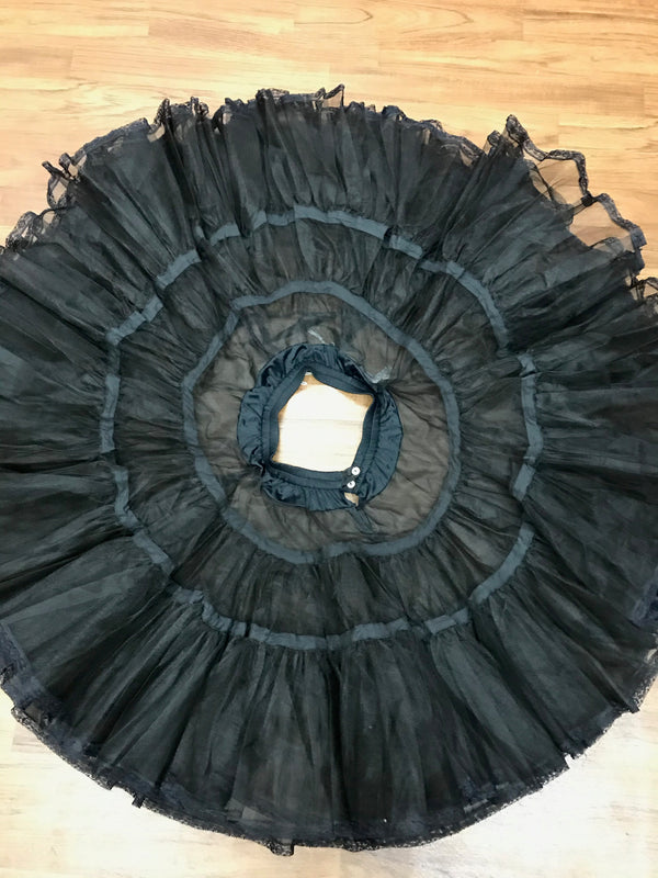 Petticoat 50er Jahre  Stil schwarz, Gr.M