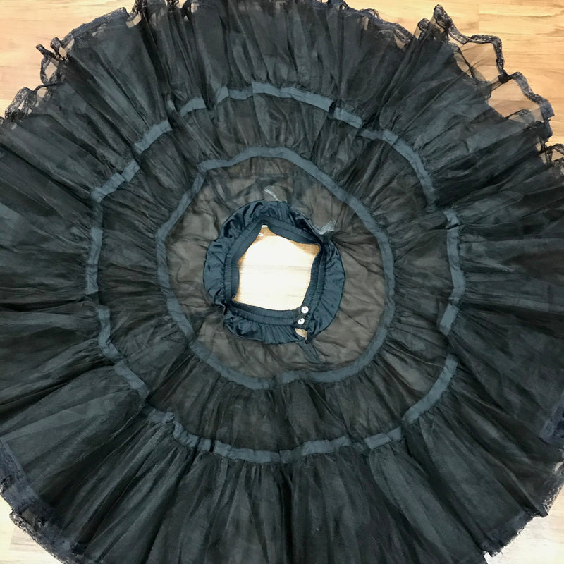 Petticoat 50er Jahre  Stil schwarz, Gr.M