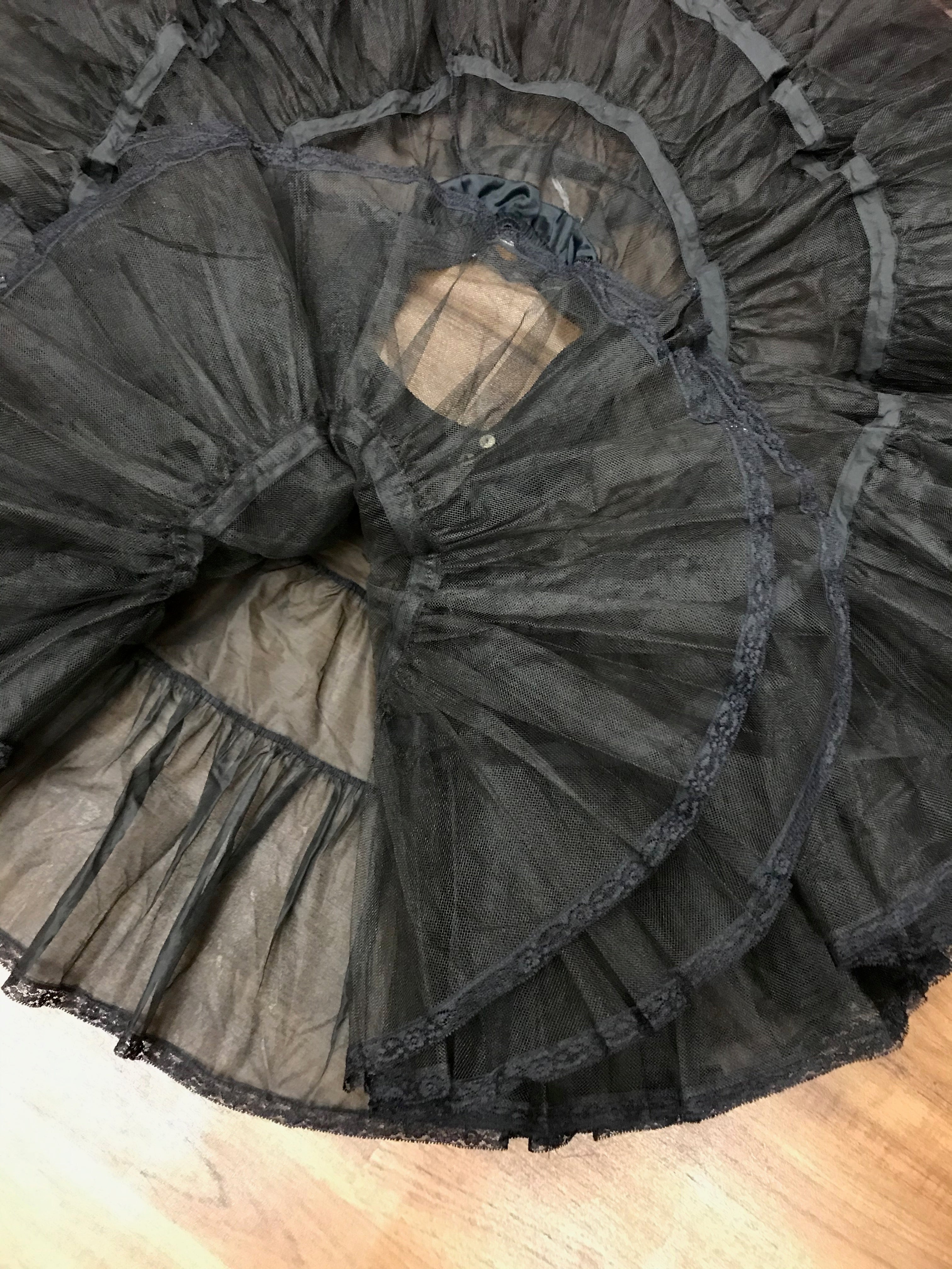 Petticoat 50er Jahre  Stil schwarz