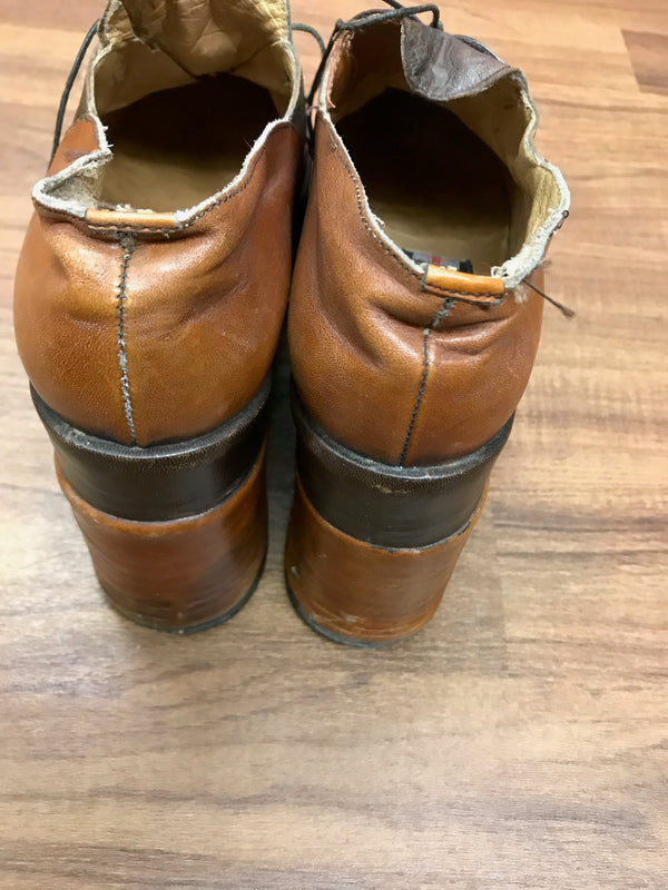 Vintage 70er Jahre Damen Plateauschuhe