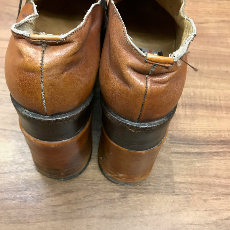 Vintage 70er Jahre Damen Plateauschuhe