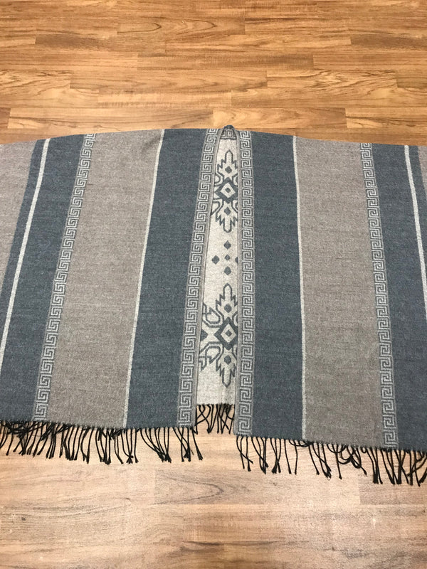 Poncho, Cape, Umhang, Wolle 70er Jahre. Gr.L