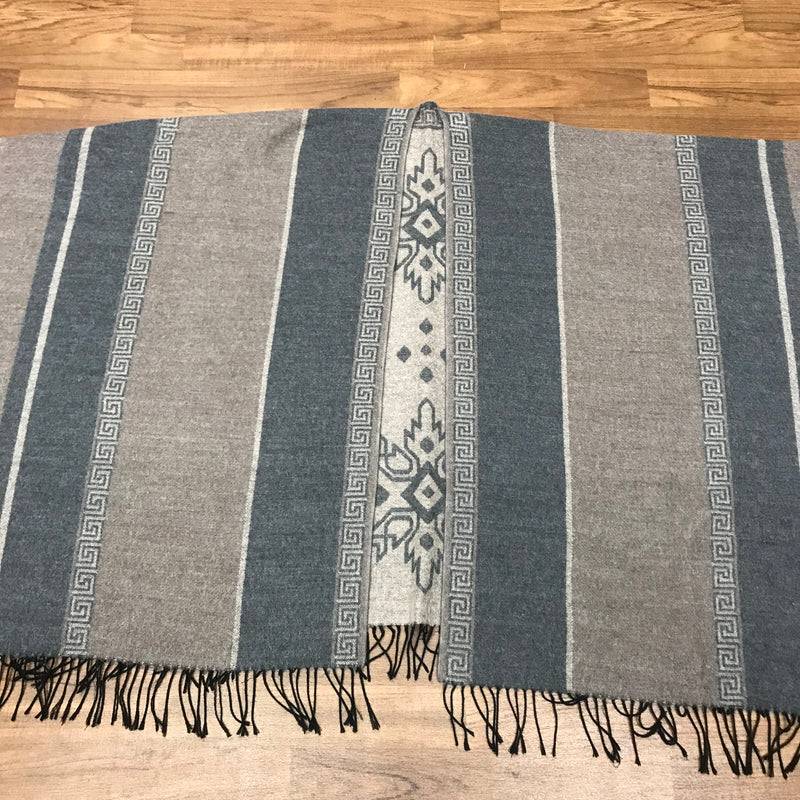 Poncho, Cape, Umhang, Wolle 70er Jahre. Gr.L