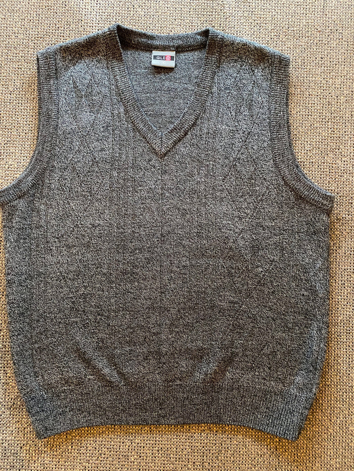 Secondhand Pullunder Pulli Gr.XL grau meliert