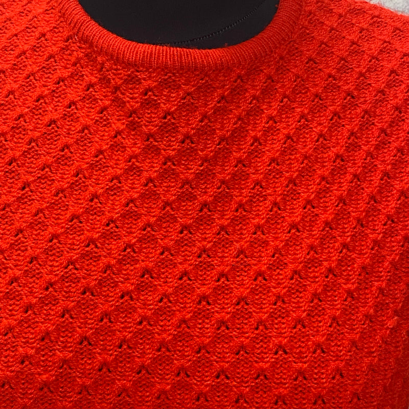 Vintage-Strickkleid Gr.44, rot