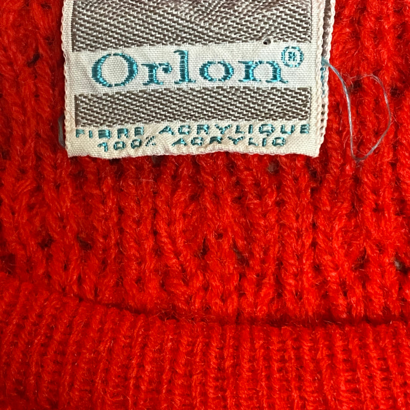 Vintage-Strickkleid Gr.44, rot
