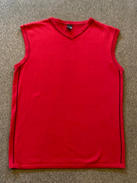 Roter Vintage Pullunder Gr. XL