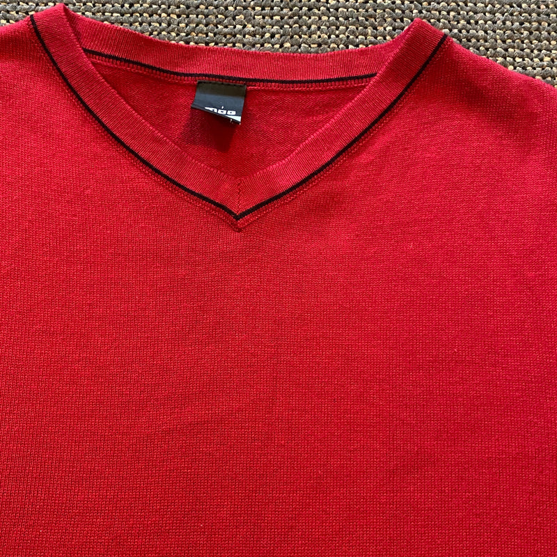Roter Vintage Pullunder Gr. XL
