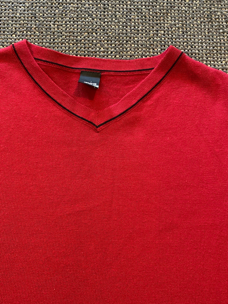 Roter Vintage Pullunder Gr. XL