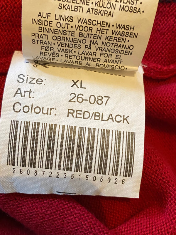 Roter Vintage Pullunder Gr. XL