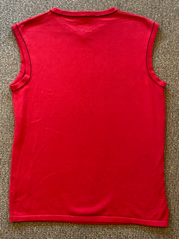 Roter Vintage Pullunder Gr. XL