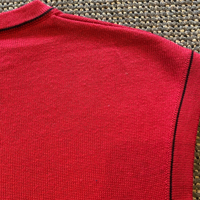 Roter Vintage Pullunder Gr. XL