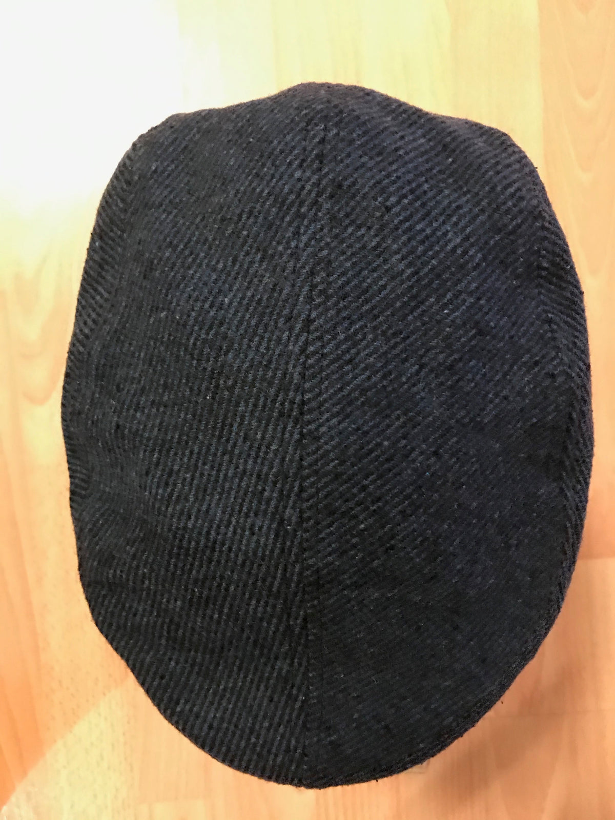 Casquette plate taille 60, bleu foncé chiné