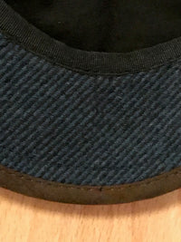 Casquette plate taille 60, bleu foncé chiné