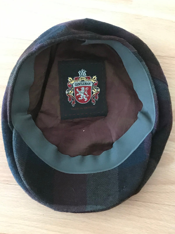 Schiebermütze Gr.56, Grün/Blau