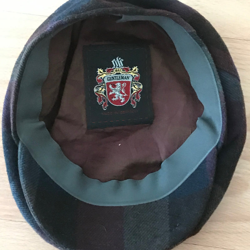 Schiebermütze Gr.56, Grün/Blau