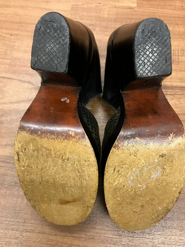 Vintage 70er Jahre Damen Plateauschuhe Gr.38