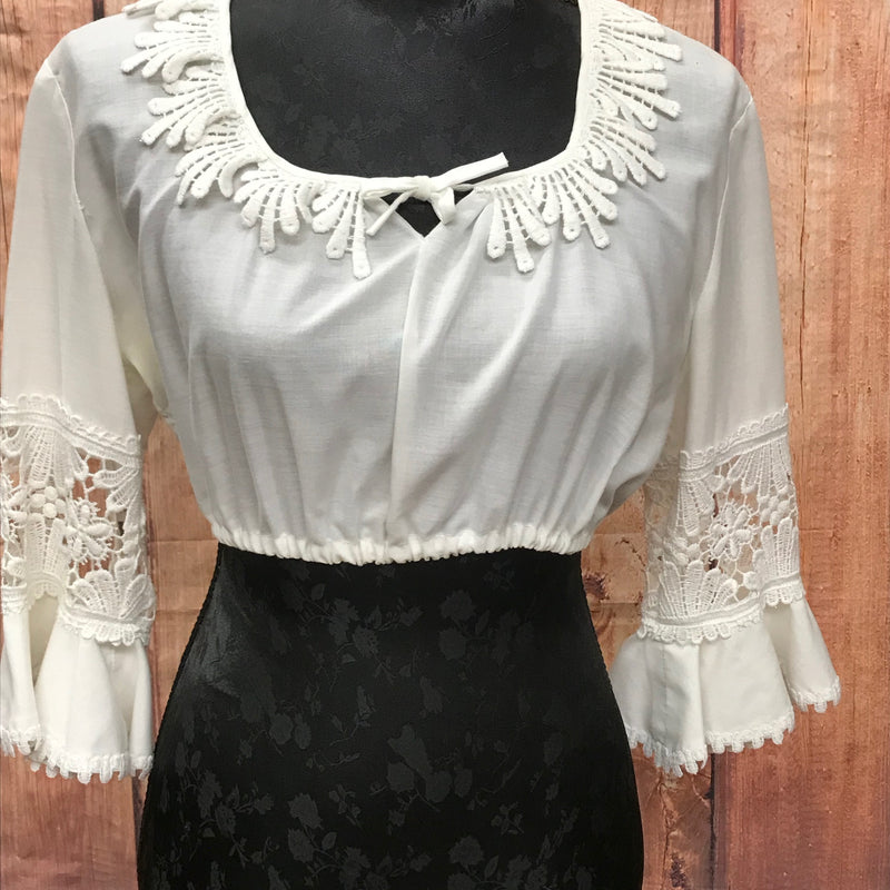 Vintage Dirndlbluse Gr.42 aus den 70er Jahren