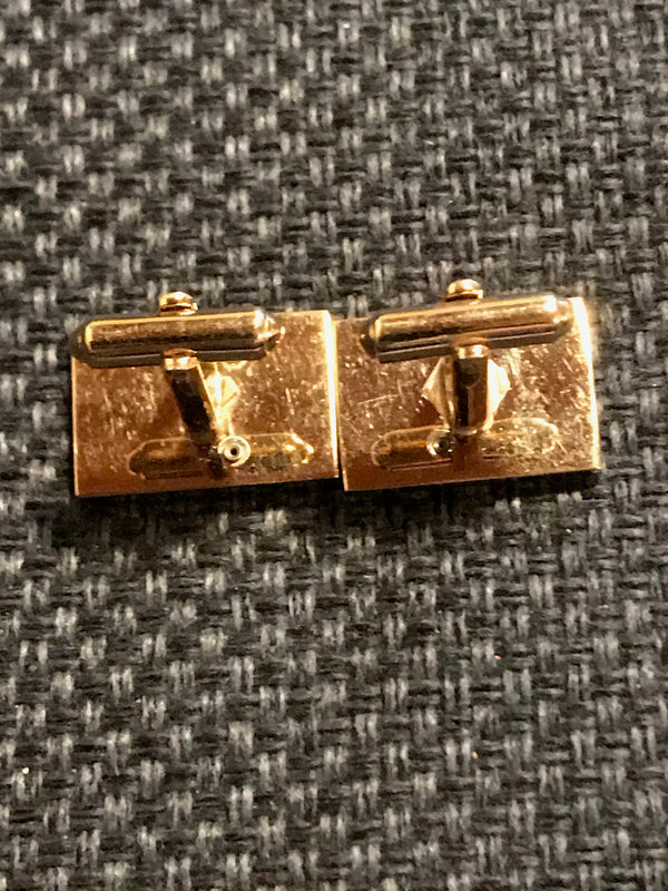 „Goldfarbene Manschettenknöpfe im antiken Römer Stil“