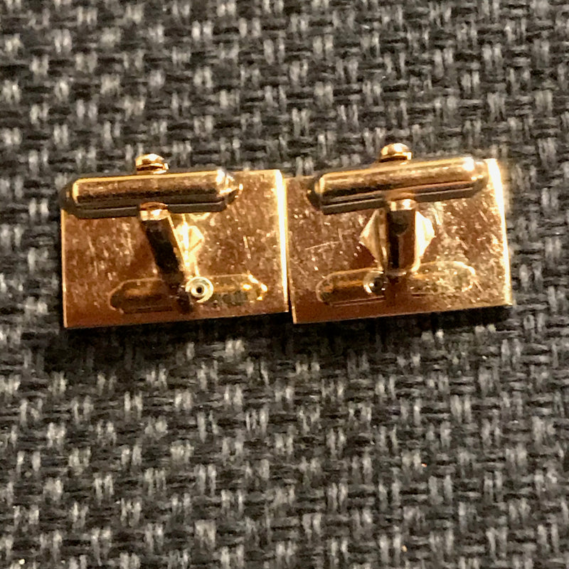 „Goldfarbene Manschettenknöpfe im antiken Römer Stil“