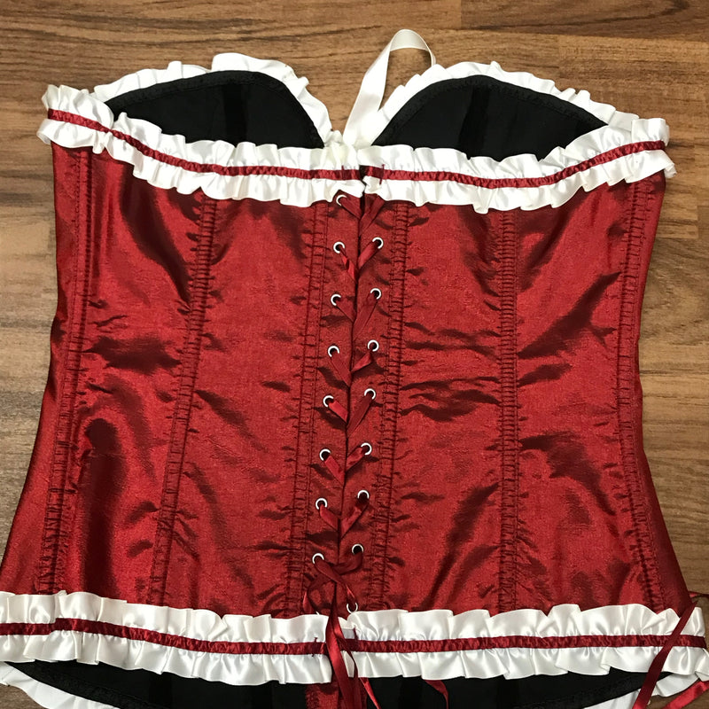 Déguisement steampunk de haute qualité pour femme avec bloomer et mini haut-de-forme taille 38 unique