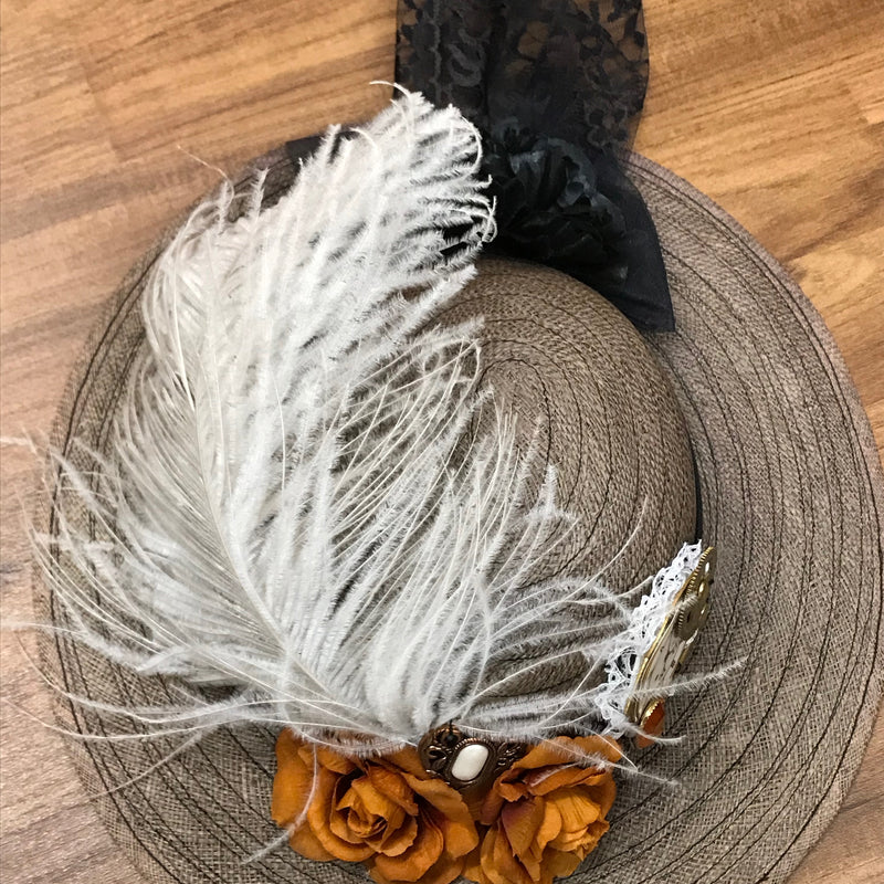 Steampunk Damenhut Orange