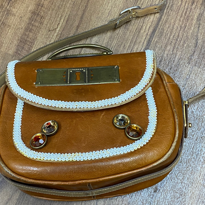 Steampunk-Vintage Handtasche Echtleder