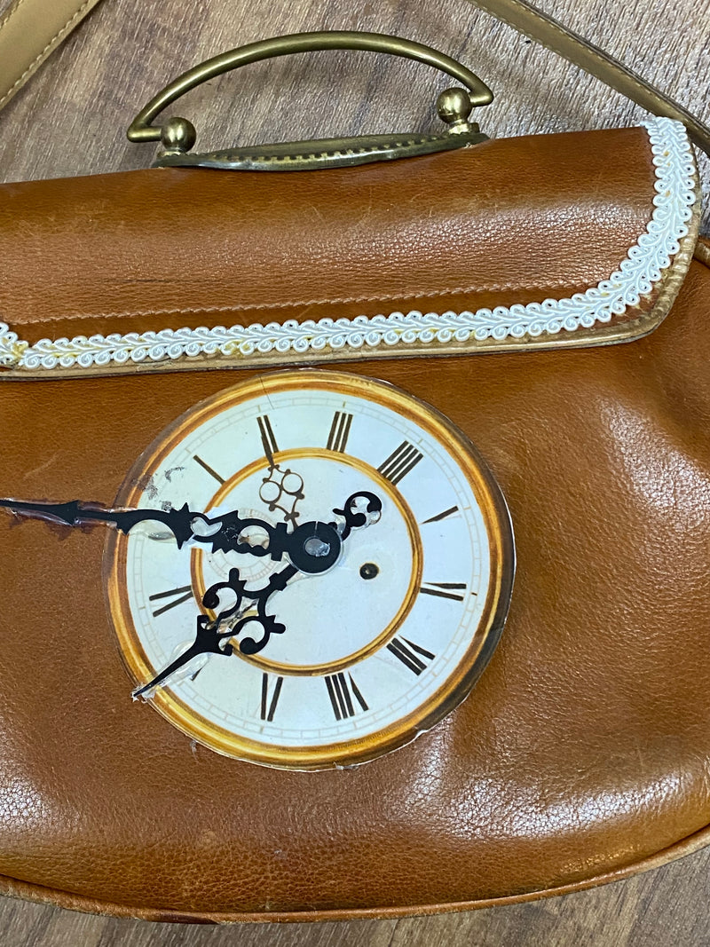 Steampunk-Vintage Handtasche Echtleder