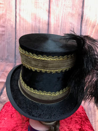 Chapeau cylindrique steampunk de haute qualité taille 57 unique