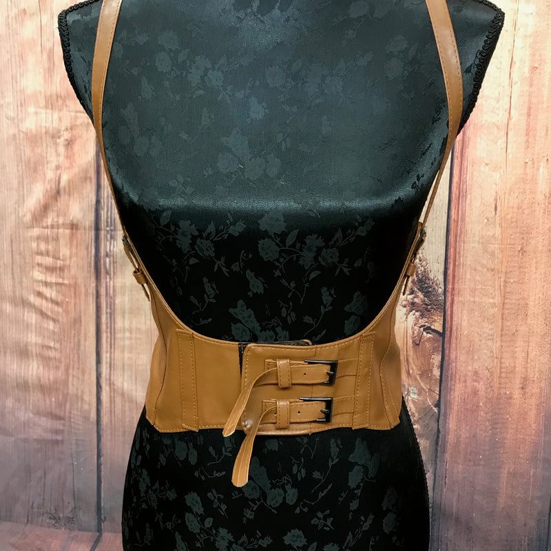 Steampunk Unterbrust Corsage braun