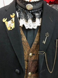 Hochwertiges Steampunk Kostüm mit Cutaway Jacke Gr.50 Unikat