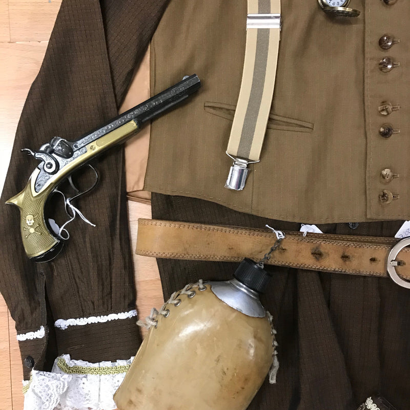Hochwertiges Steampunk Komplett Kostüm Gr.50 Unikat