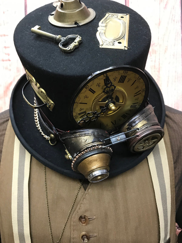 Hochwertiges Steampunk Komplett Kostüm Gr.50 Unikat