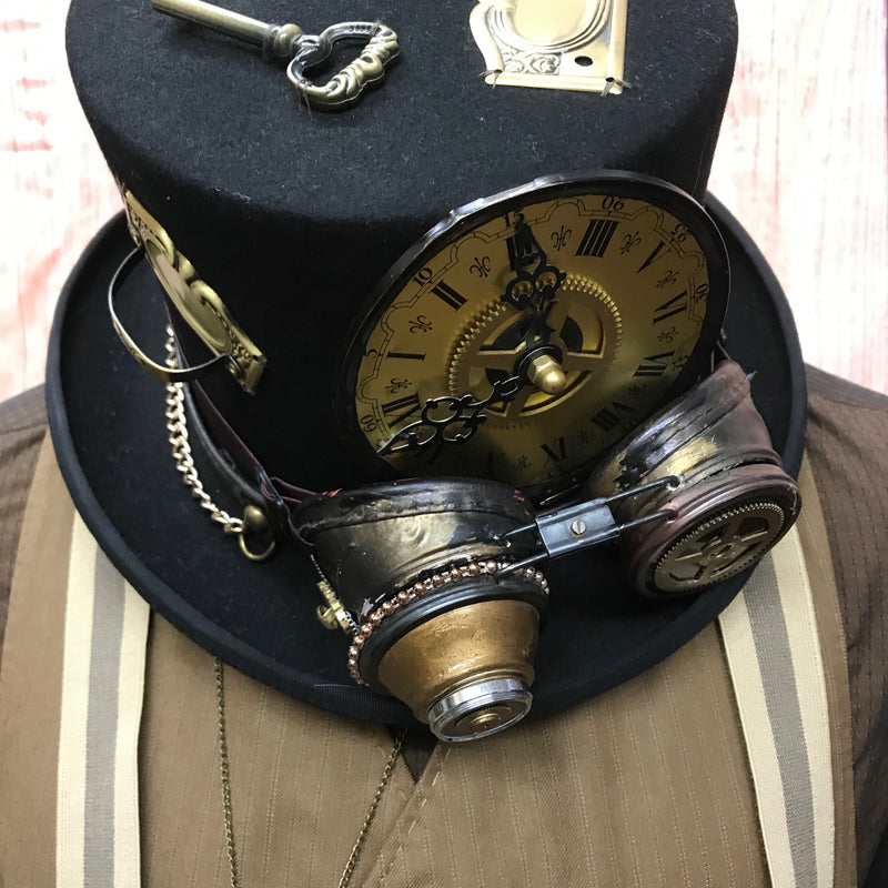 Hochwertiges Steampunk Komplett Kostüm Gr.50 Unikat